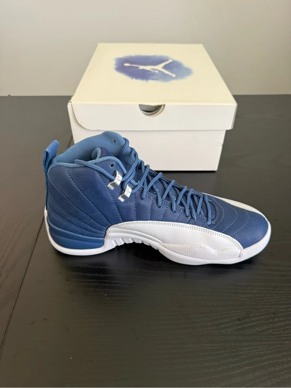 Jordan Retro 12 “Indigo” Men's Athletic Shoes in Blue and White